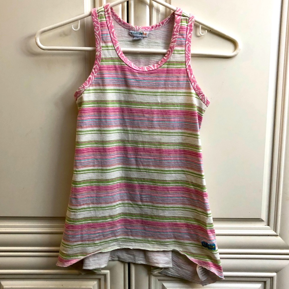 Naartjie girls striped tank top